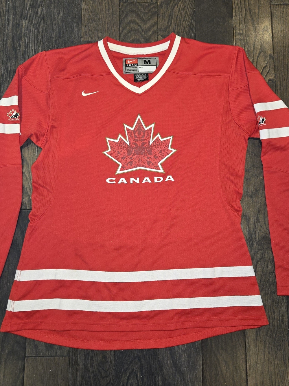 VTG NIKE Team Canada IIHF 2010 Vancouver Olympics RED Hockey Jersey Size M MED